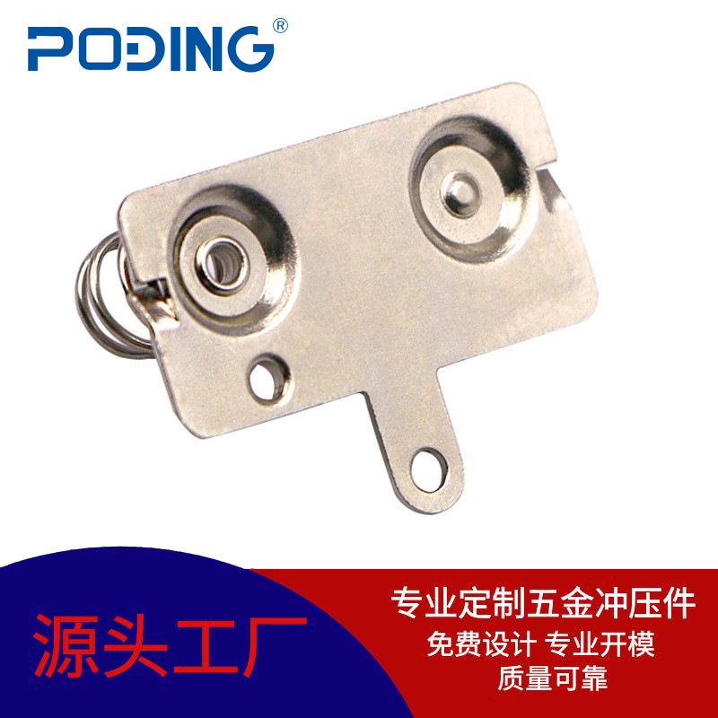 现货供应AA电池链接接触弹片五金冲压 智能家居漏水器5号电池弹片