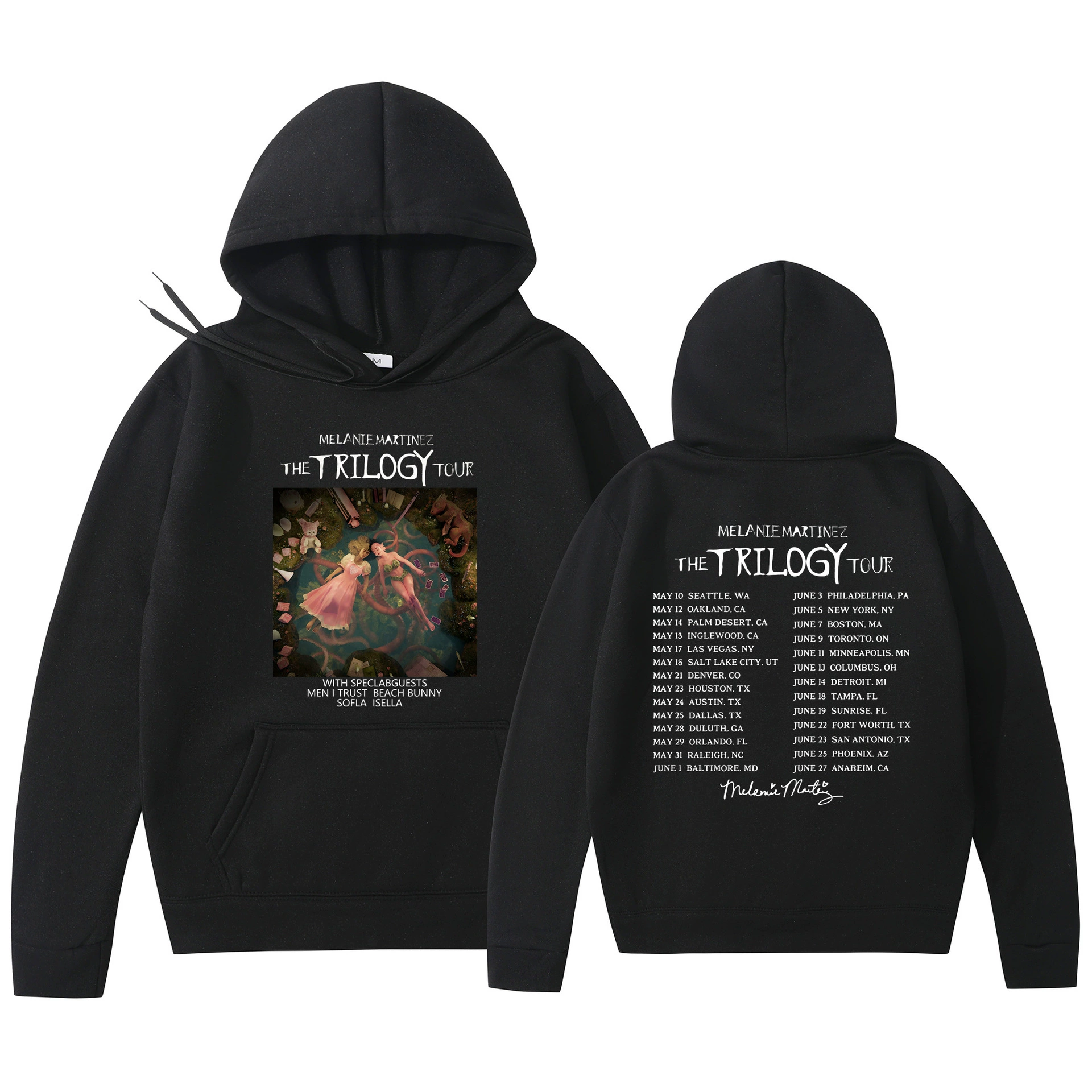 Худи‑пуловер (Foreign Trade) Melanie Martinez «The Trilogy Tour» с принтом, унисекс, размеры S–3XL