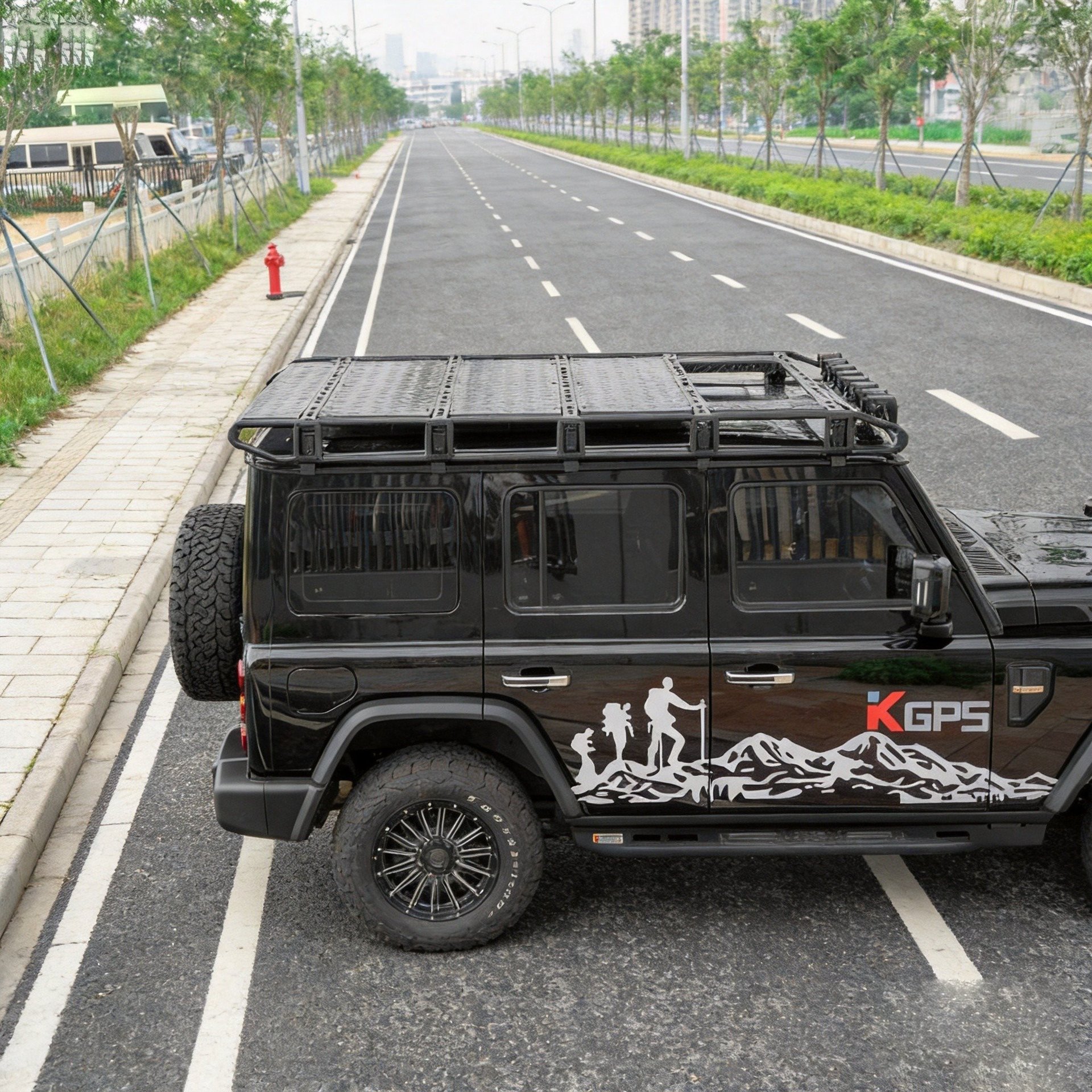 Suitable for Baic 212t01 Universal Aluminum Alloy Luggage Rack Platform Roof Luggage Rack Ladder Car Luggage Rack