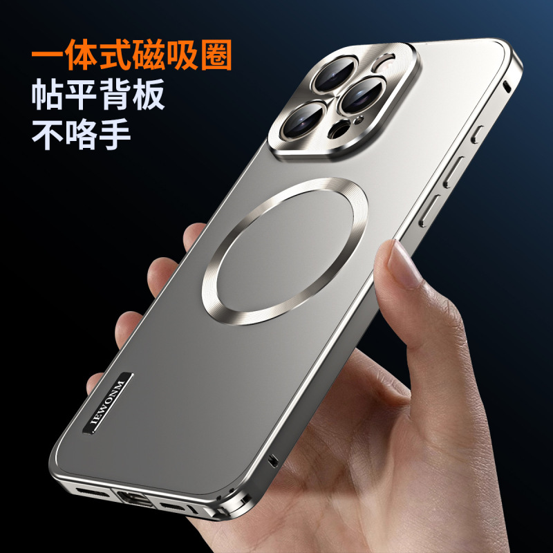 Apple 16promax 携帯電話ケース iphone16 新しい Apple 15/14 オリジナル機に適した磁気金属落下防止|undefined