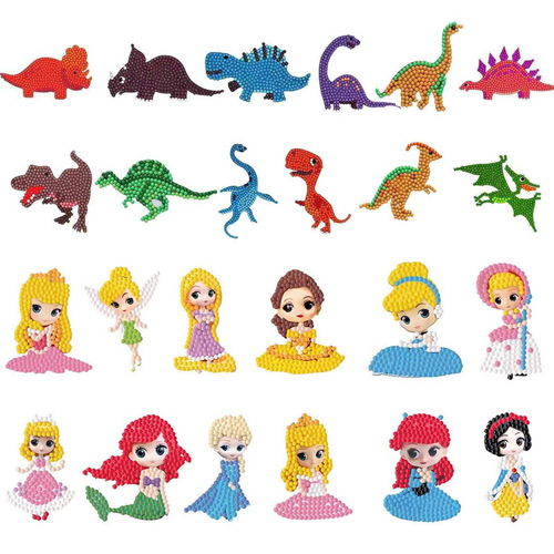 Diamond-embossed DIY kit with creative sticker painting and rhinestones for children, versatile sticker fun, bulk wholesale