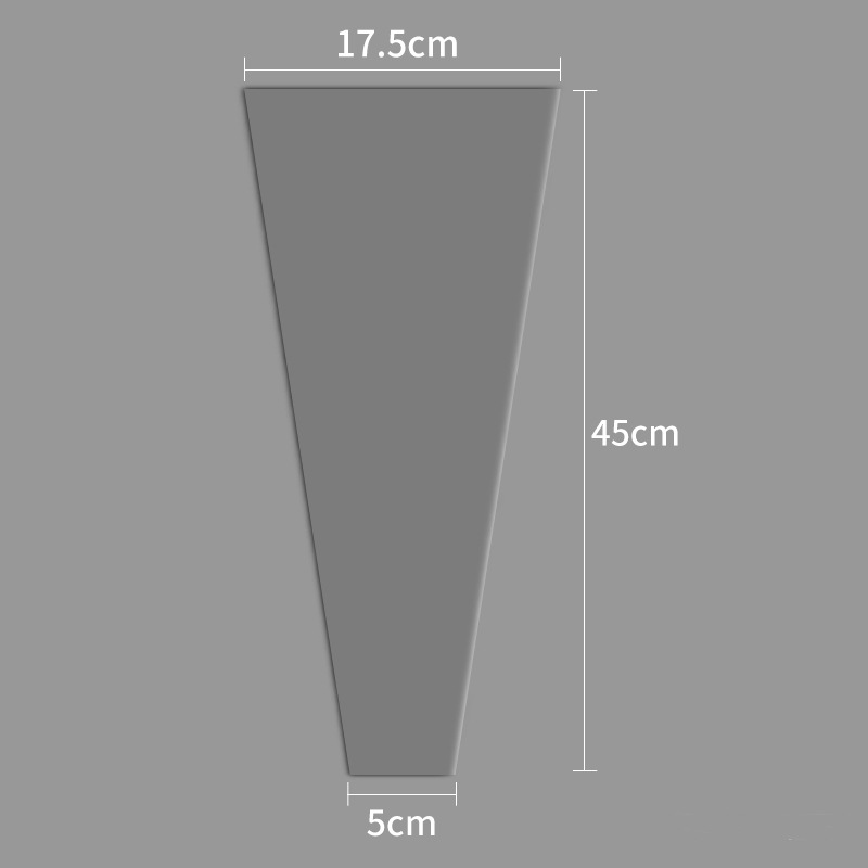 투명 3꽃봉지, 약 48매/팩, 45cm*17.5cm*5cm