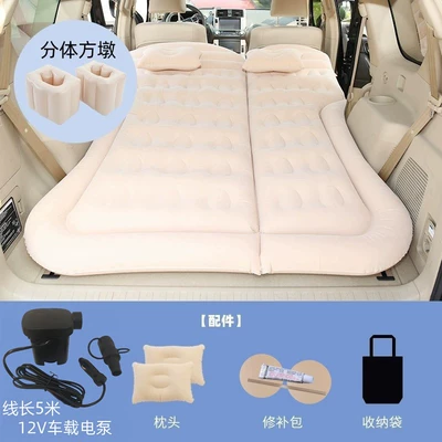 Vehicle-mounted inflatable bed | Crv Inflatable Bed, Suv Trunk - two-purpose-trunk-and-rear-seat-suv-honeycomb-rice-with-5m-pump-a-pair-of-square-piers