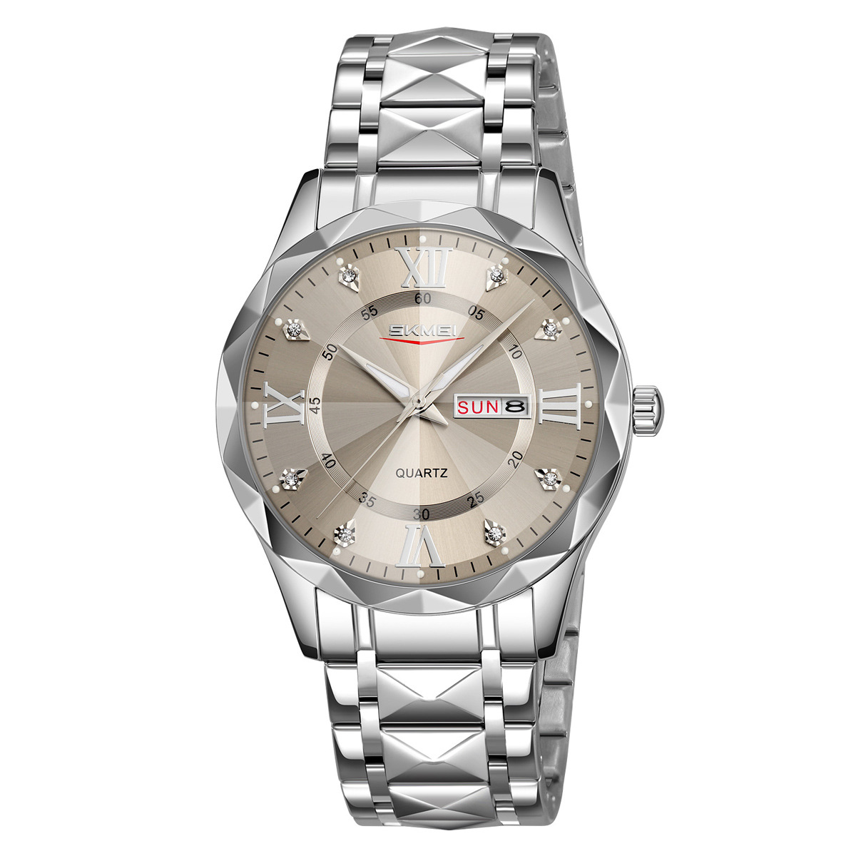 Momento de belleza pareja impermeable reloj calendario de luz nocturna reloj de pulsera transfronterizo caliente reloj de cuarzo fuente de fábrica al por mayor