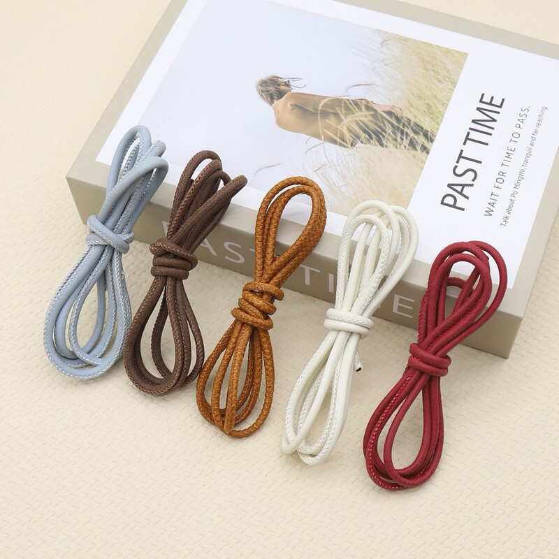 New DIY step rope car line round leather rope F811 matte matte retro texture suture leather rope sewing leather rope