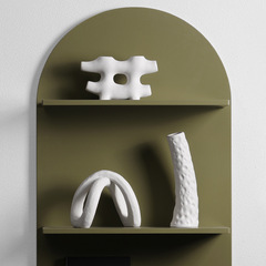 Ins Creative Minimalist Abstract Irregular Ceramic Vase Ornament Flower Arrangement Dried Flower Living Room Dining Table Home Decor