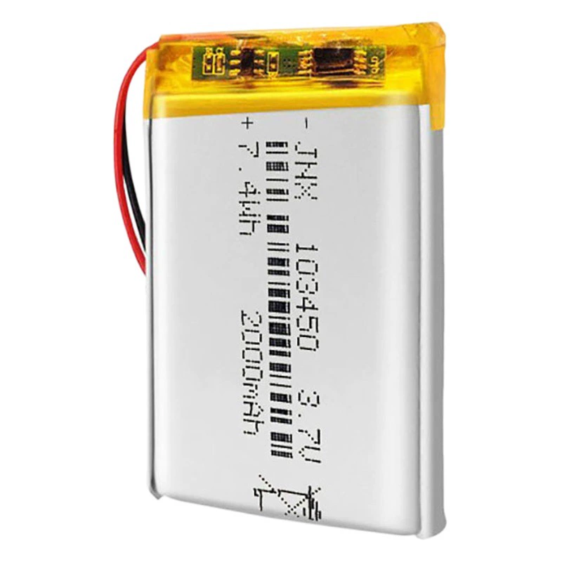 Литиевая батарея Polymer 103450, 2000 мАч, 3.7В, для умных роботов, косметических приборов, светодиодных ламп, с сертификатом KC
