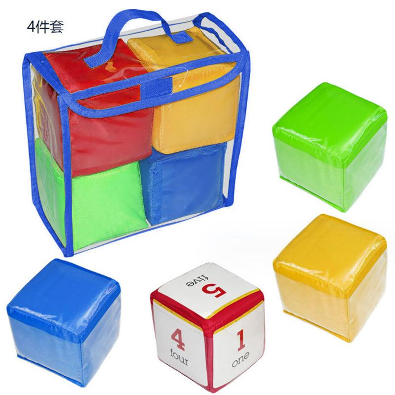 Juguetes educativos para niños juguetes de lanzamiento de dados suaves Ayudas para la enseñanza estadounidense Actividades de aula de la escuela primaria para niños bolsillo de dados