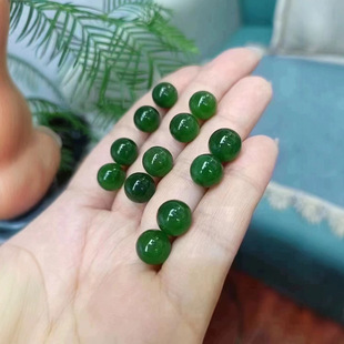 Jin Yutang Xinjiang Hetian Jade Boutique Jasper 18k Gold Inlaid Earrings with Good Color Spicy Green Spicy Green Quality