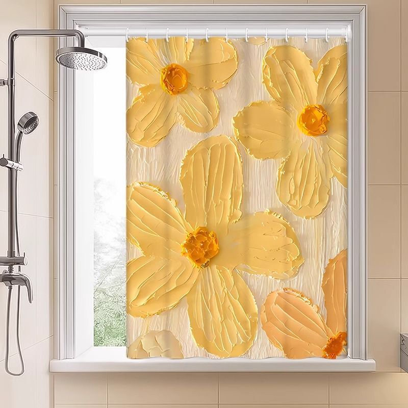Bathroom Curtains, No-Drill Installation, Waterproof and Light-Blocking for Small Bathroom Windows, Privacy Protection for the Toilet