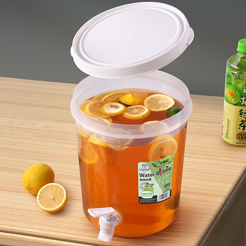 Plastic cold kettle faucet household refrigerator cold brew juice cold kettle high temperature resistant kitchen storage storage bucket