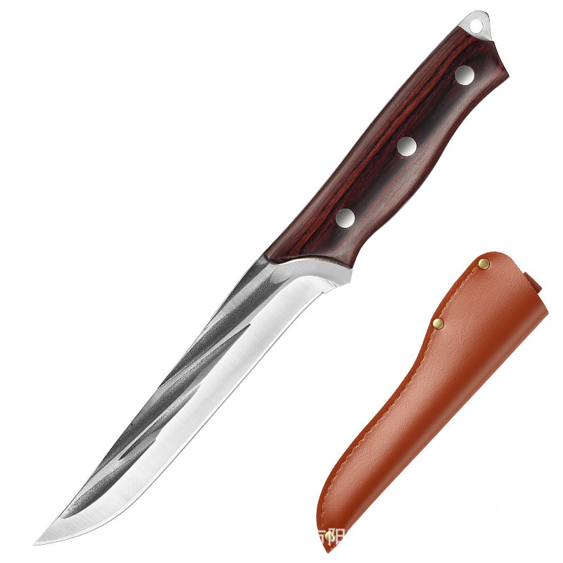 단조 분할 칼 (가죽 케이스)