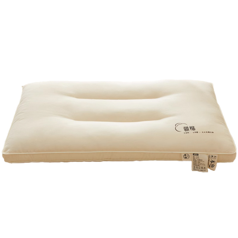 Almohada protectora para el cuello de los niños de algodón puro, dormitorio de estudiantes, núcleo de almohada especial para una sola persona, solo para ayudar a dormir 2024 nuevo