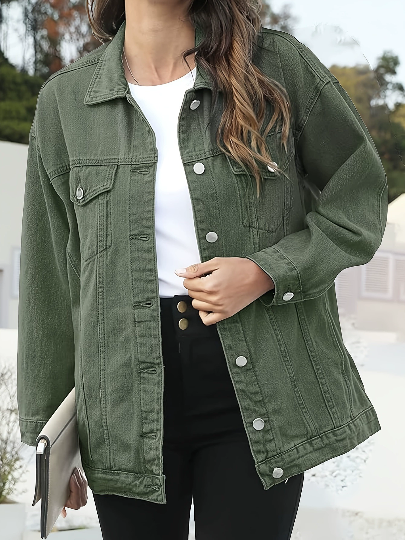 Женская oversize средней длины джинсовая куртка, джинсовый байкер средней длины