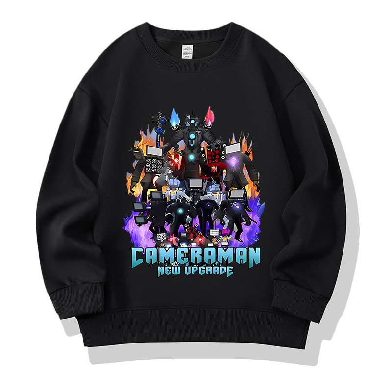 Monitor Toilet Person Clothes Game Hoodie Children Titan Audio Top Skibidi Toilet Children's Clothing