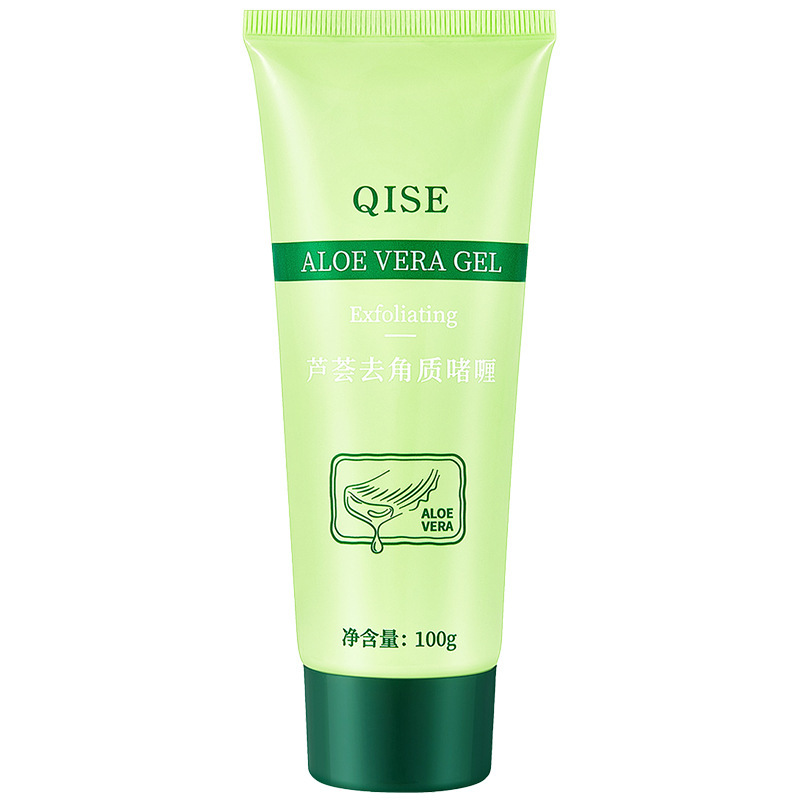 QISE Aloe Vera Exfoliating Gel Profound Cleansing Refrescating Hydrating Measuring Blackhead Exfoliating Gel Facial