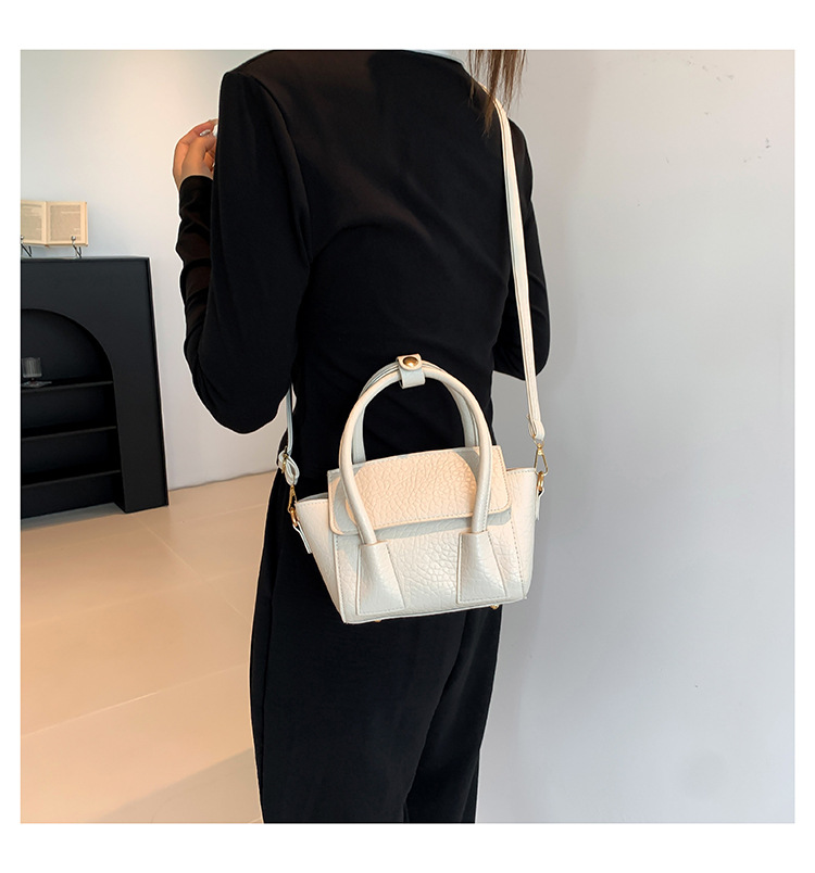 Femmes Petit Faux Cuir Couleur Unie Élégant Style Classique Carré Fermeture Éclair Sac D'épaule Sac À Main Sac Bandoulière display picture 1