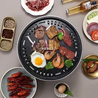Многофункциональная корейская древесная угольная барбекю-плита, модульные грили и варианты сковороды на 2–6 человек