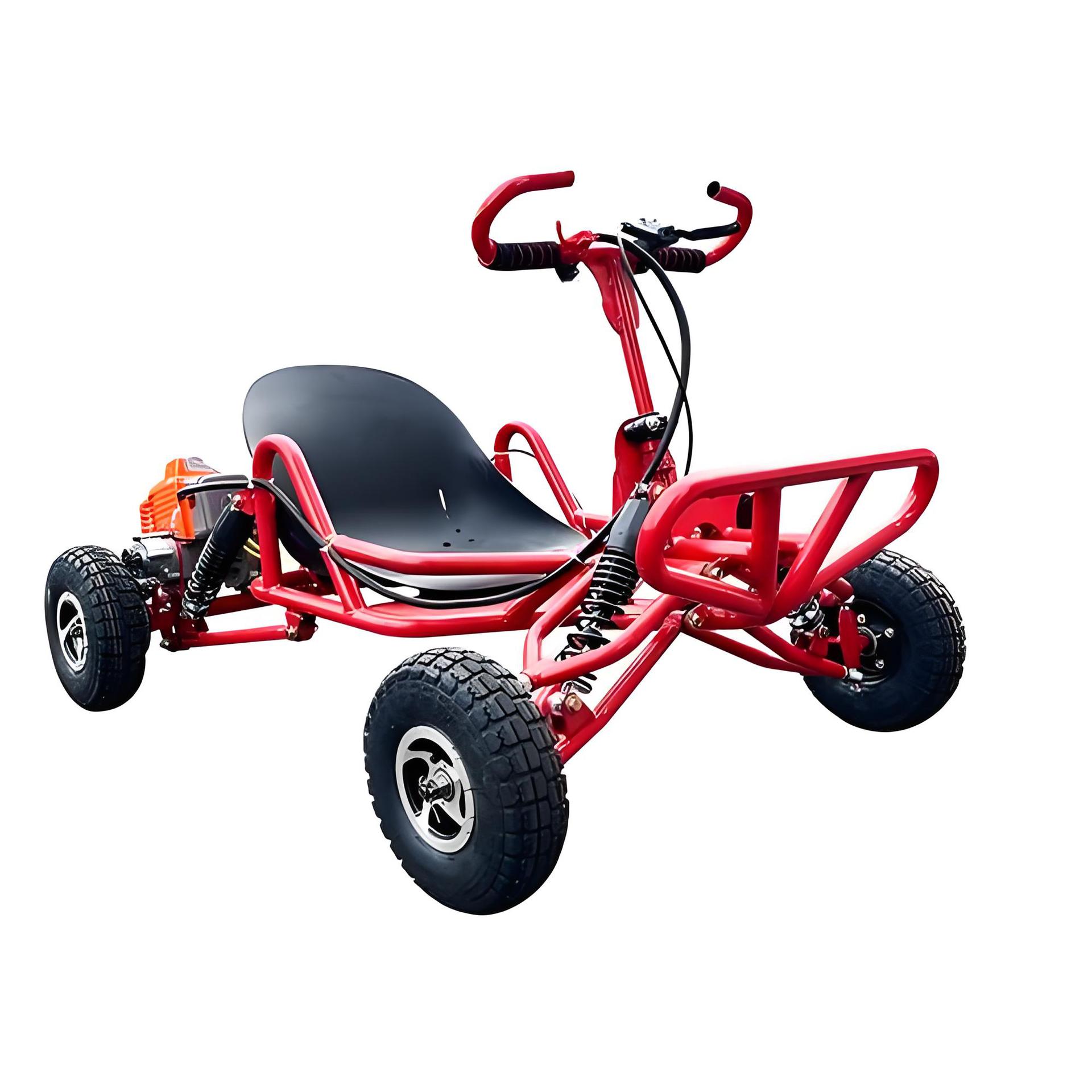 Kart rojo de cuatro pulgadas