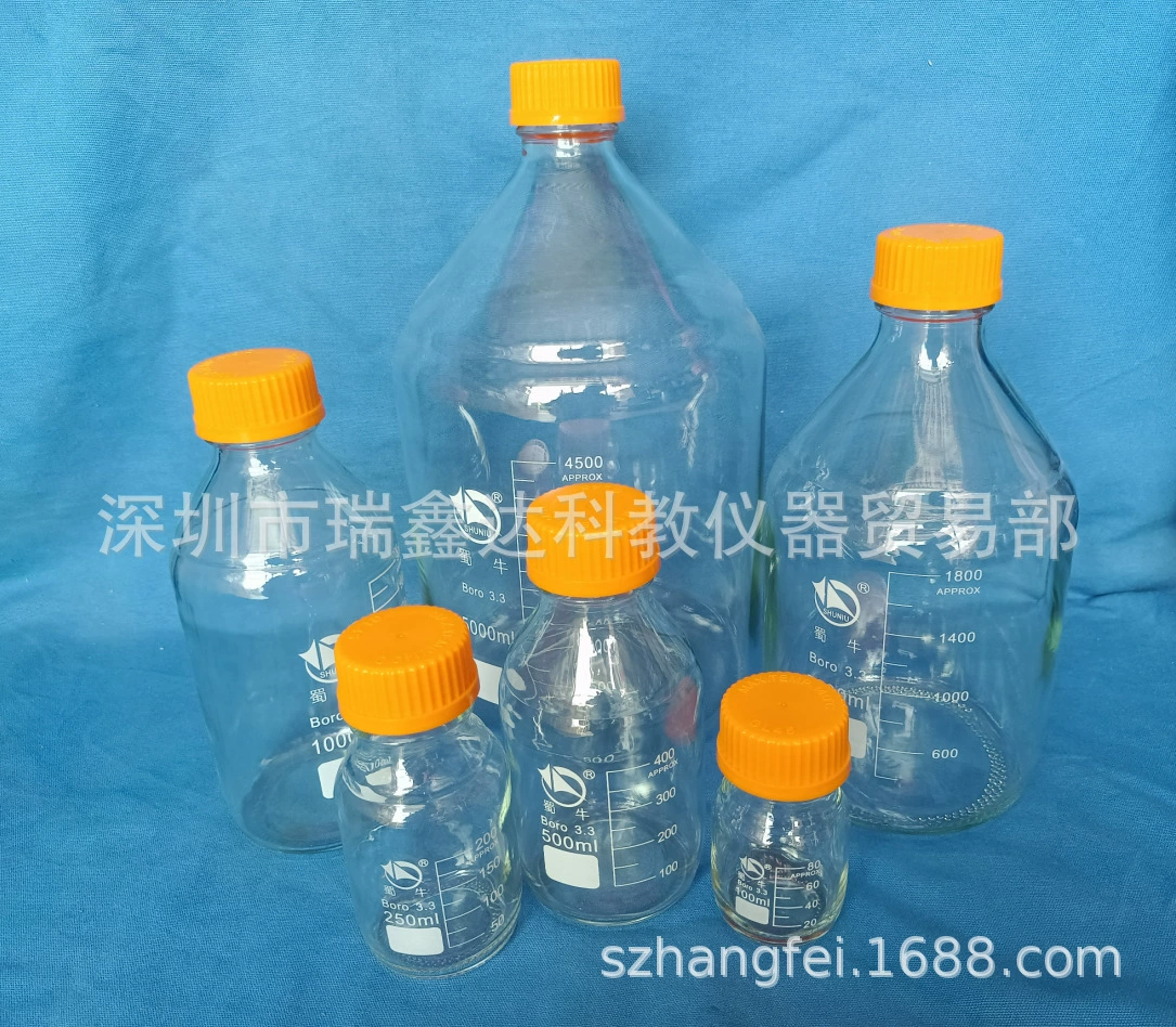 Бутылка с реагентом Shuniu 100 мл 250 мл 500 мл 1000 мл бутылка с высоким содержанием боросиликата 3,3 материала с шелковым горлышком 2L3L5L10L20L