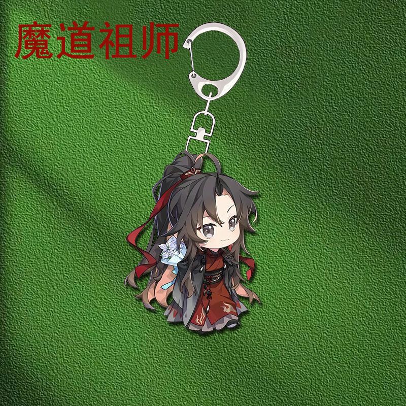 Magic Road Patriarca llavero acrílico periférico sándwich de doble cara azul máquina olvidada Wei Wuxian lindo y exquisito colgante de mochila escolar