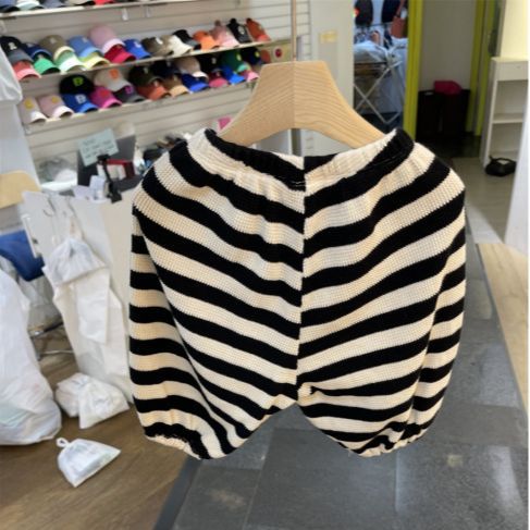 Grande DE LOS NIÑOS PP pantalones otoño estilo coreano ropa para niños bebé otoño Pantalones Bebé waffle pantalones a rayas pantalones de niño