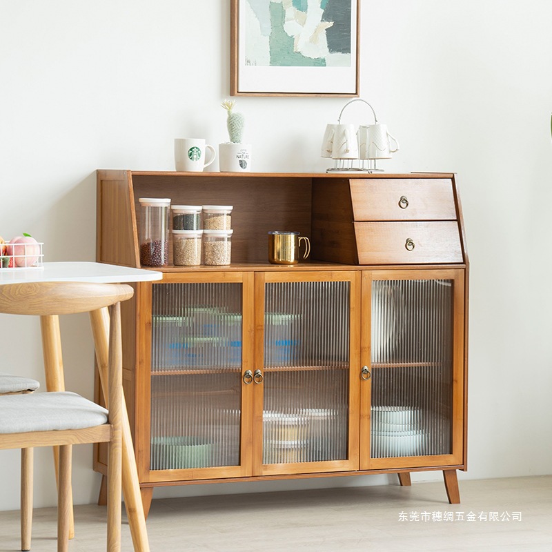 Kitchen Sideboard Wine Cabinet Cabinet Simple Storage Living Room Cupboard Multi-Functional Household Storage Cabinet Tea Cabinet Wholesale