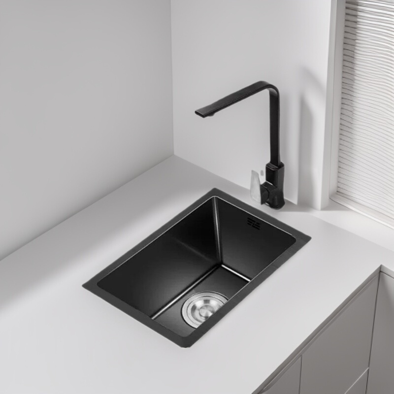 High-End 304 Stainless Steel Nano Sink Single Bowl Kitchen Undermount Basin Mini Bar Island Sink Vegetable Washing Basin Nano Anti-Fouling