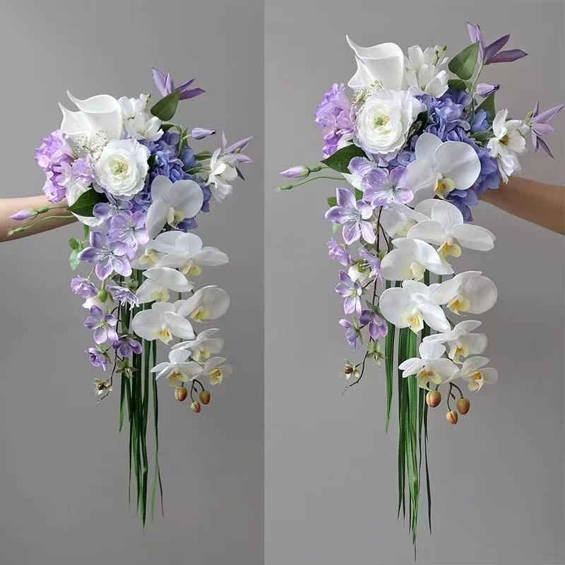 Towoo 中国の森の滝の花束造花写真スタジオ屋外結婚式の写真撮影の小道具|undefined