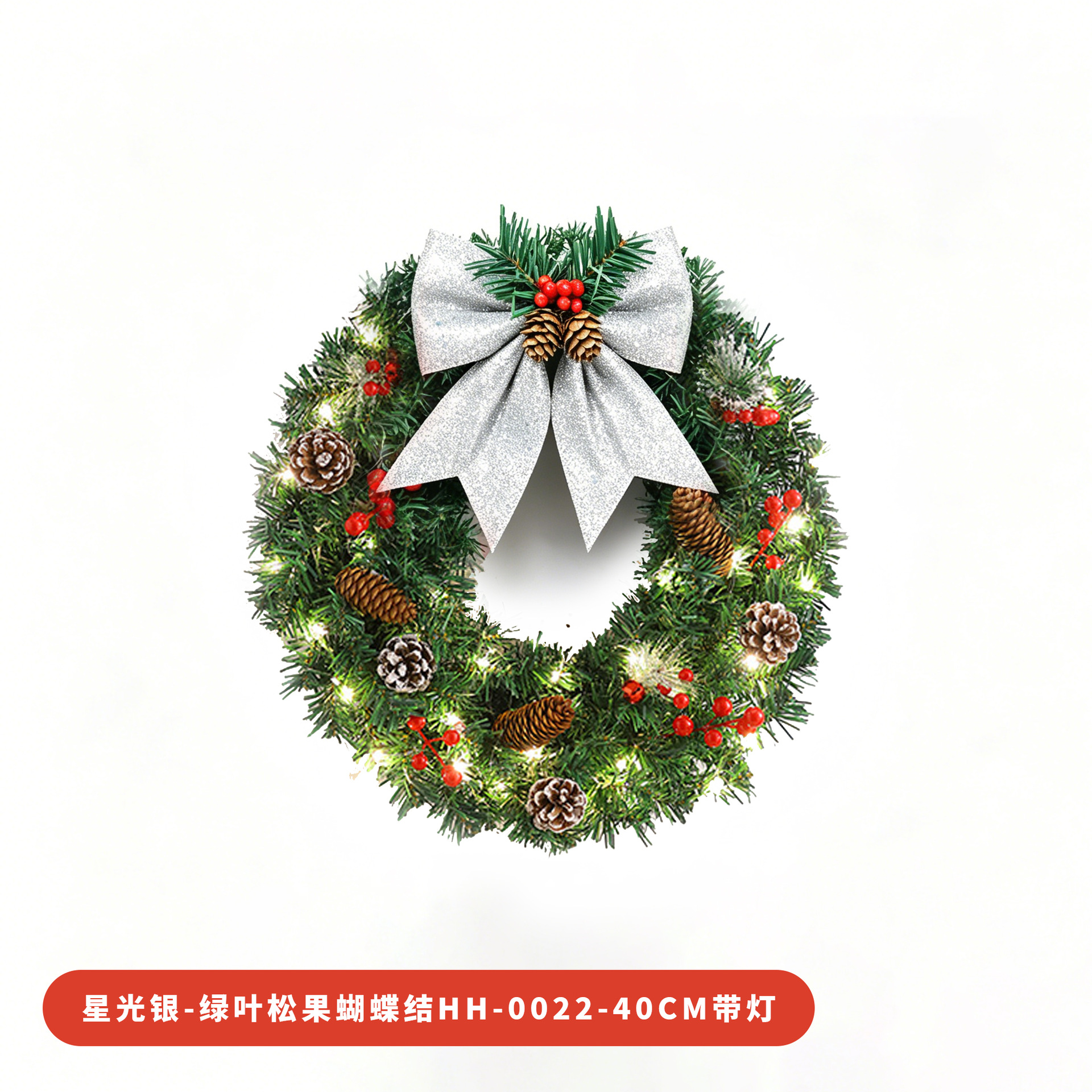 Amazon popular guirnalda de Navidad ratán 30/40/50/60cm decoración de Navidad Garland puerta colgando escena