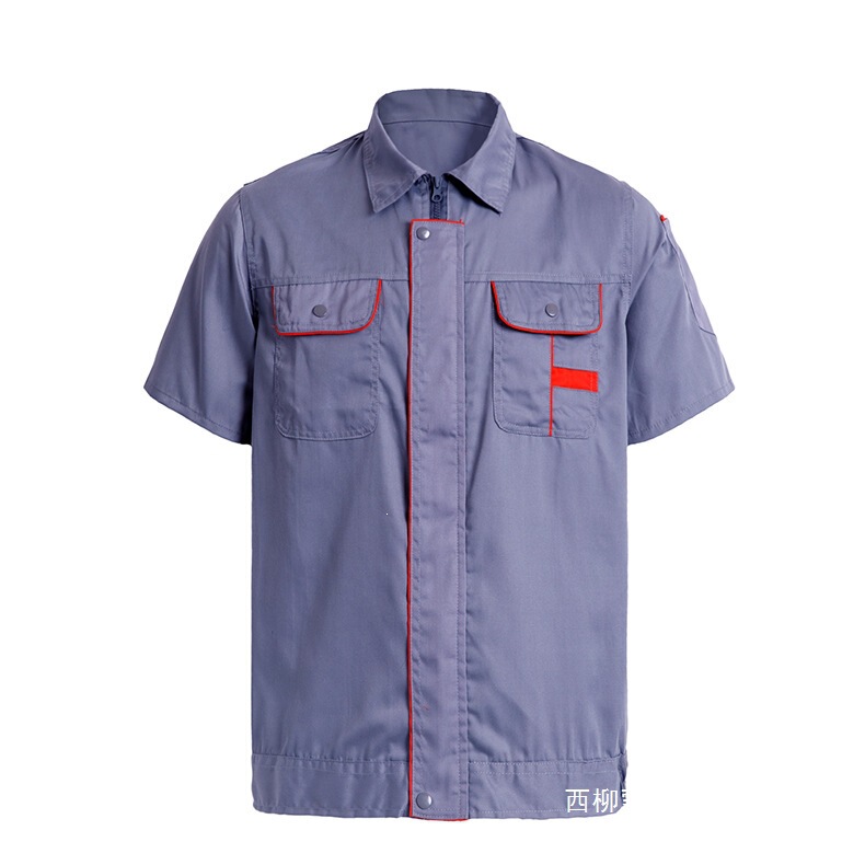 Summer Thin Short-Sleeved Work Clothes, Factory Uniforms, Factory Workshop Half-Sleeved Work Clothes, Labor Protection Clothing, Summer Clothing, Auto Repair Clothing Summer Thin Short-Sleeved Work Clothes, Factory Uniforms, Factory Workshop Half-Sleeved Work Clothes, Labor Protection Clothing, Summer Clothing, Auto Repair Clothing