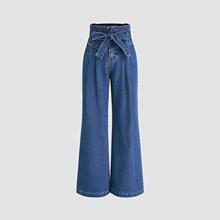 U 35688 Bow Wide Leg Jeans ����������ţ�п�羳��ó����