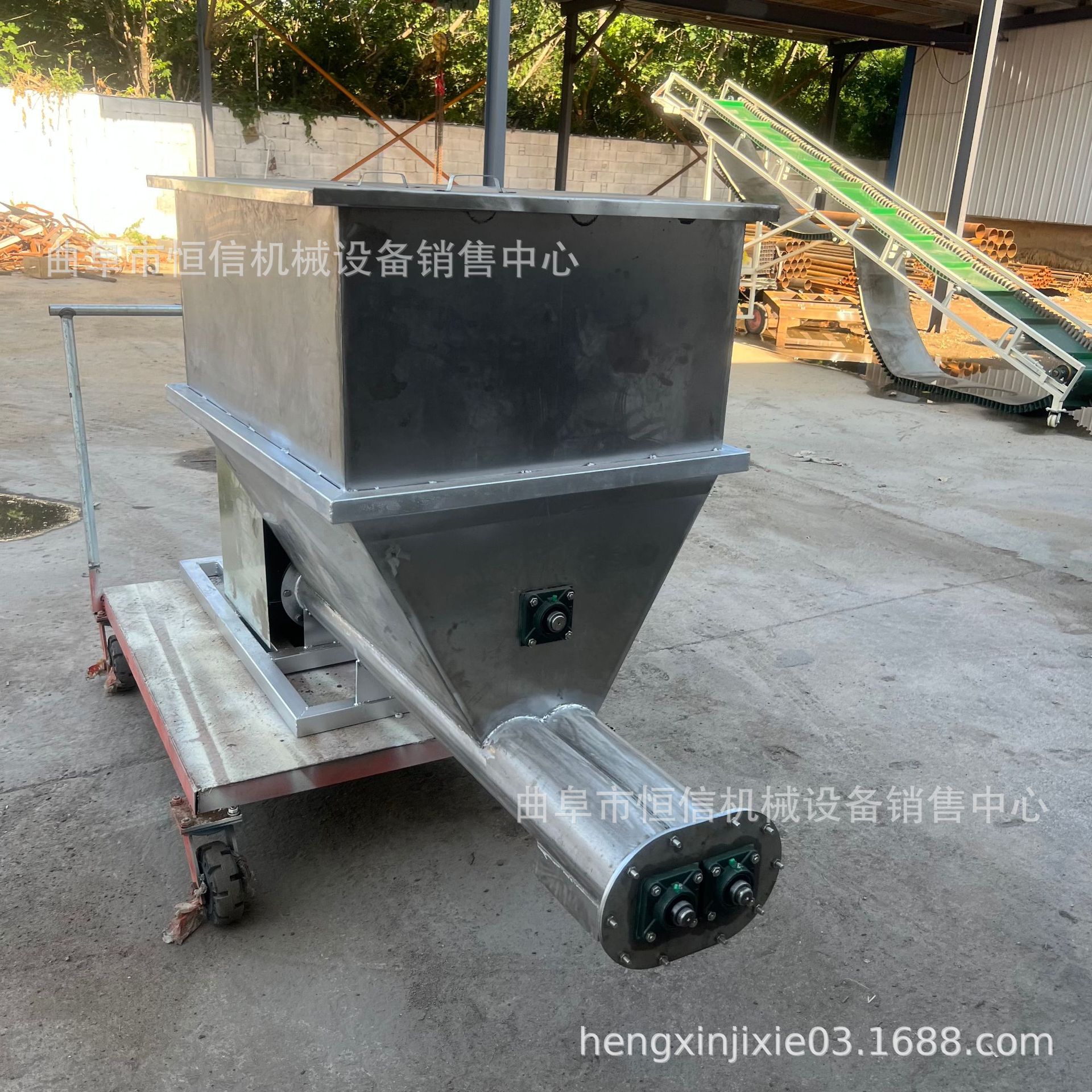 菏泽硫酸钾粉面螺旋给料机zcjb 灰斗颗粒粉末螺旋给粉机 直供