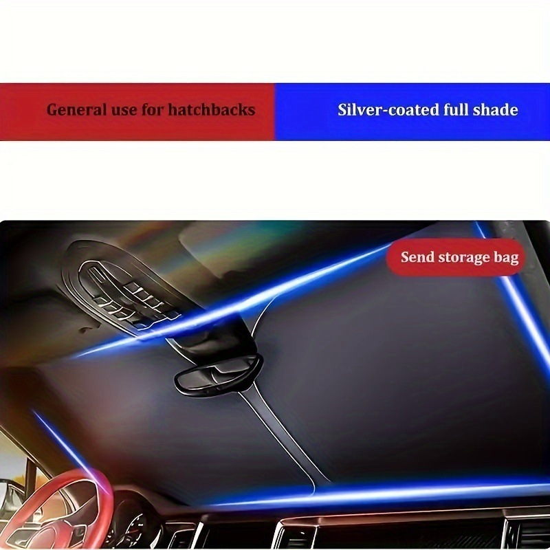 2026新款跨境代发Set汽车挡风玻璃遮阳板：可折叠前挡风玻璃
