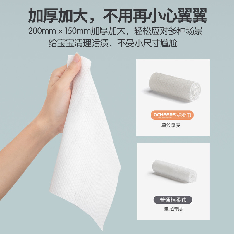 UK Facial Tissue Baby Disposable Cotton Soft Tissue Pull-out Baby Dedicated Dry and Wet Two-in-One Cleansing Towel Batch 