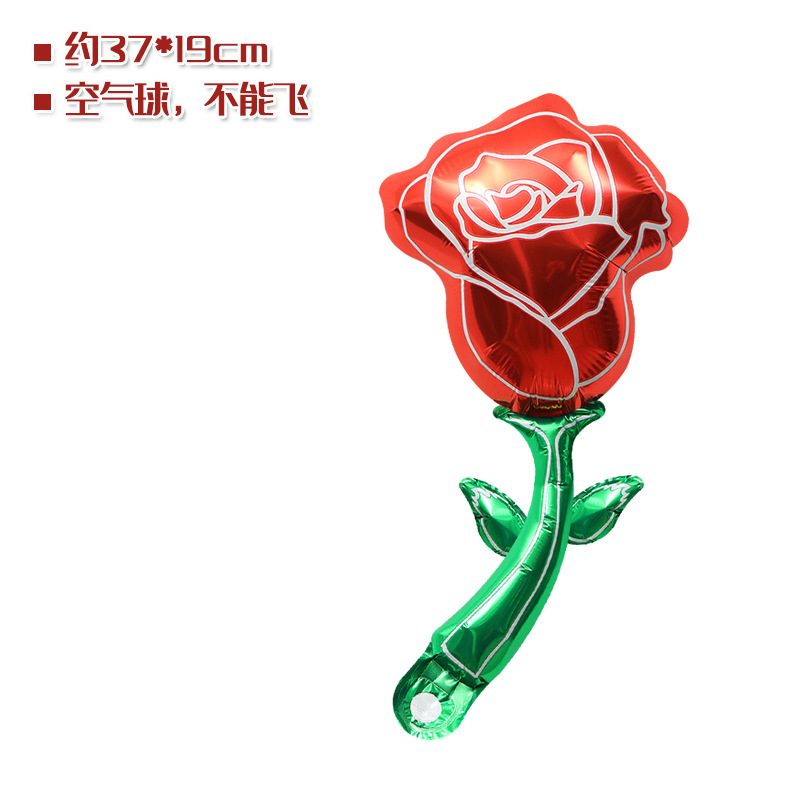 Decoración de la habitación de la boda accesorios de fotografía globo pequeño tamaño rosa flor dibujos animados película de aluminio regalo globo