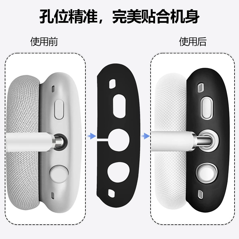 TPU прозрачный чехол для AirPods Max с крышкой на луче защиты, универсальные цвета