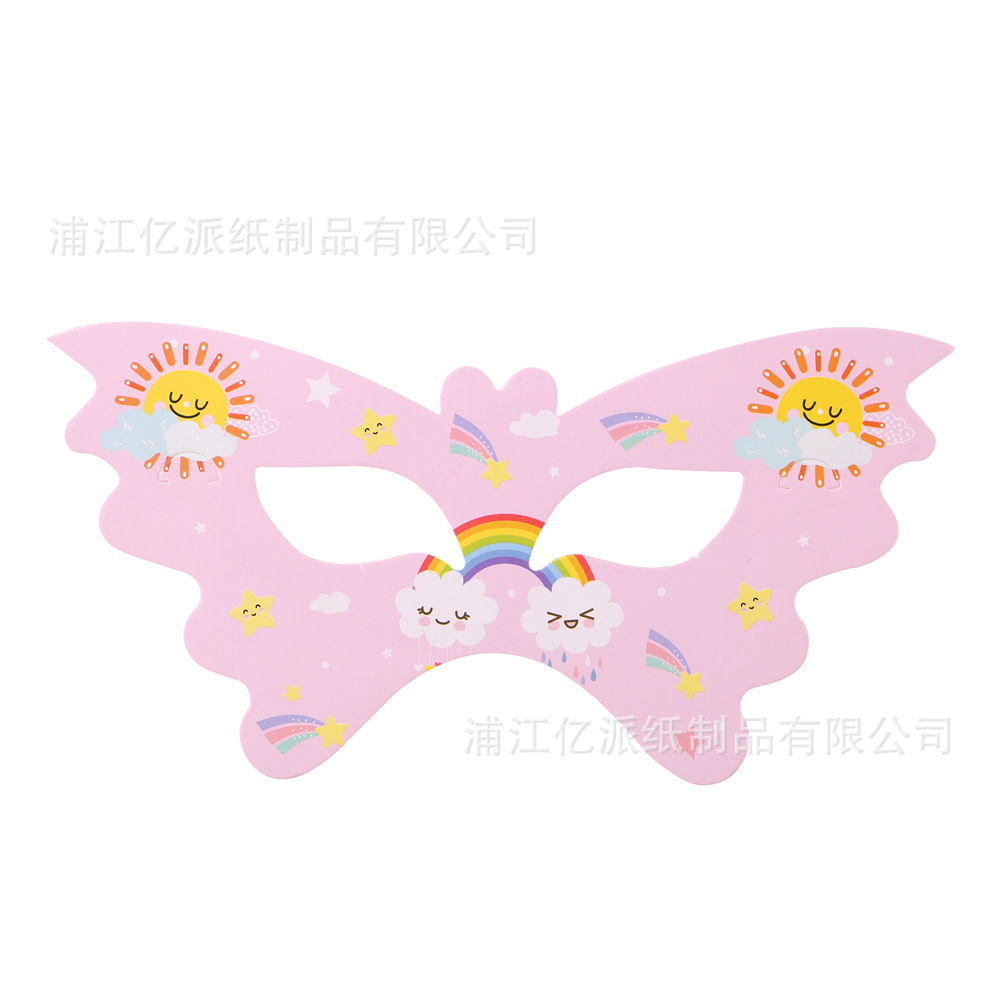 Arco iris rosa temático fiesta suministros set dibujos animados vasos de papel desechables bandejas de papel toallas cubiertos al por mayor