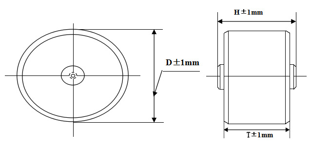 螺栓型陶瓷电容器尺寸图