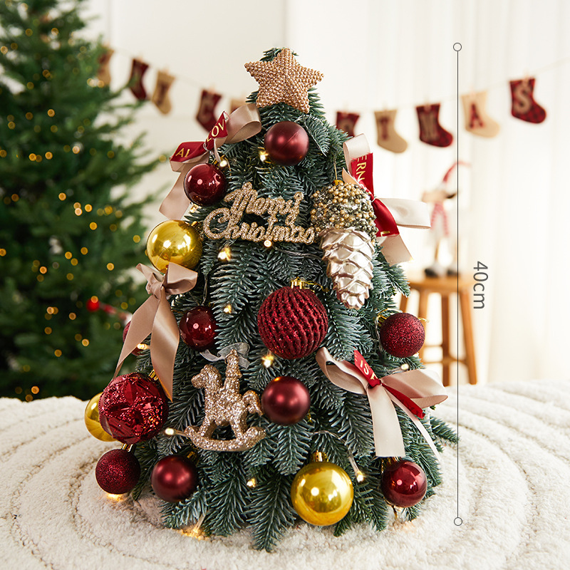 Nuevo árbol de Navidad transfronterizo en stock árbol de Navidad decoración mini lámpara árbol de Navidad