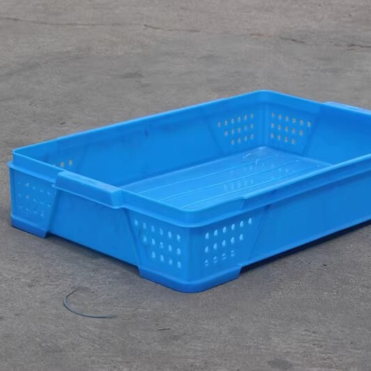 Plastic Box Rectangular Bread Baking Plastic Box Food Grade Stackable High-Leg Turnover Box Egg Basket