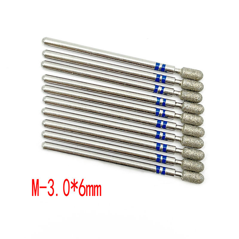 10 unids Amazon Venta caliente nail art carborundum pulido traje uñas descarga taladro piel muerta eliminación diamante Taladro