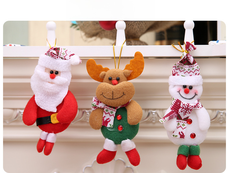 Décorations de Noël Ornements du Père Noël Décorations d'arbre de Noël Nécessités quotidiennes de Noël Pendentif d'arbre de Noël_voghion.com