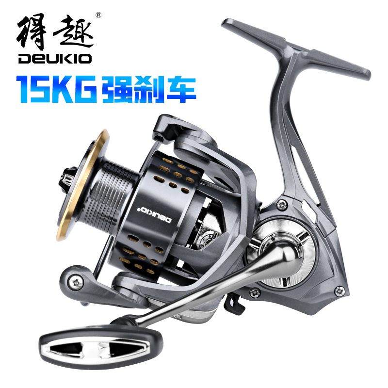 Dequ Da Gapless Spinning Reel, All-Metal, Powerful Brake Force, Fishing Reel for Long-Distance Casting, General-Purpose, Cross-Border Wholesale Dequ Da Gapless Spinning Reel, All-Metal, Powerful Brake Force, Fishing Reel for Long-Distance Casting, General-Purpose, Cross-Border Wholesale