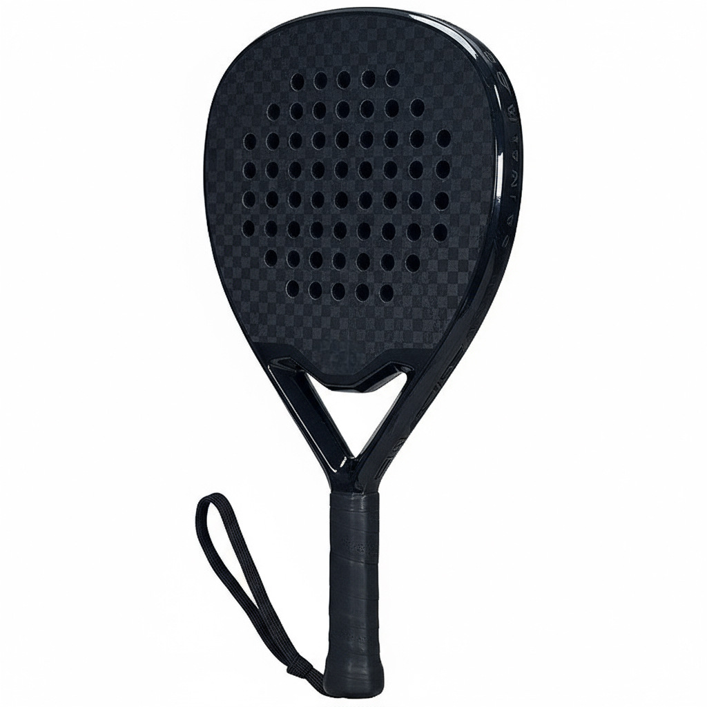 Carbon Fiber 12K Board Type Tennis Racket Cage Type Beach Racket Cross-Border Padel Racket Water Drop Type
