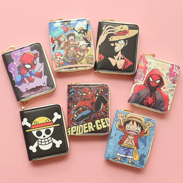 2026 New Style Children's Boys' Cartoon Cute Short Zipper Printed Wallet Coin Purse Card Holder