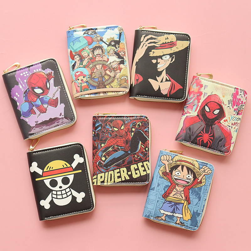2026 New Style Children's Boys' Cartoon Cute Short Zipper Printed Wallet Coin Purse Card Holder