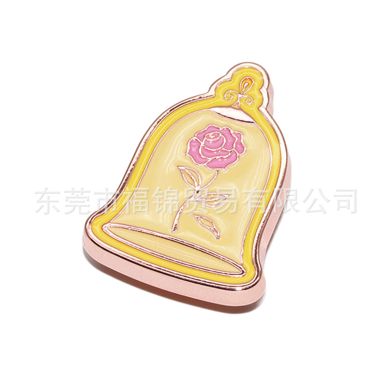 Nuevos accesorios de zapatos de hormigón, botones de zapatos de fruta metálica, accesorios de zapatos de flores del centro comercial