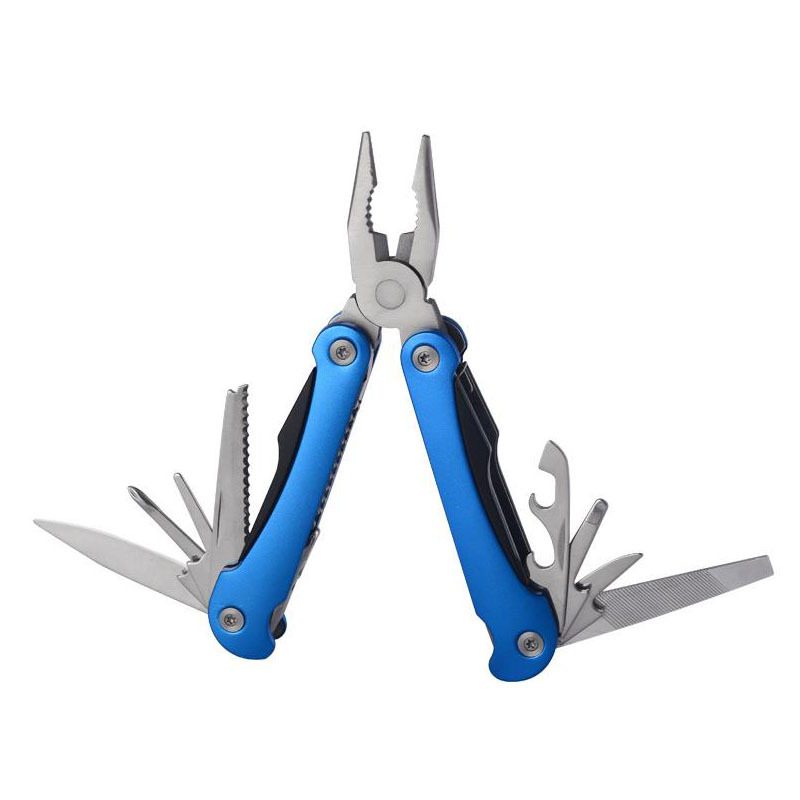 厂家供应铝壳氧化中号凤尾钳 野营户外多功能折叠刀钳