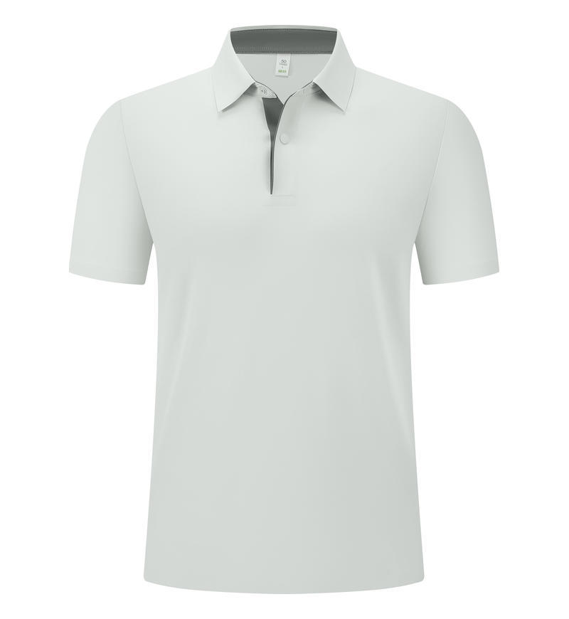 170 gramos de Sante pequeño arrugado puerta de contraste sin marcas polo camisa de oficina personalizada ropa de trabajo impresa bordada LOGO